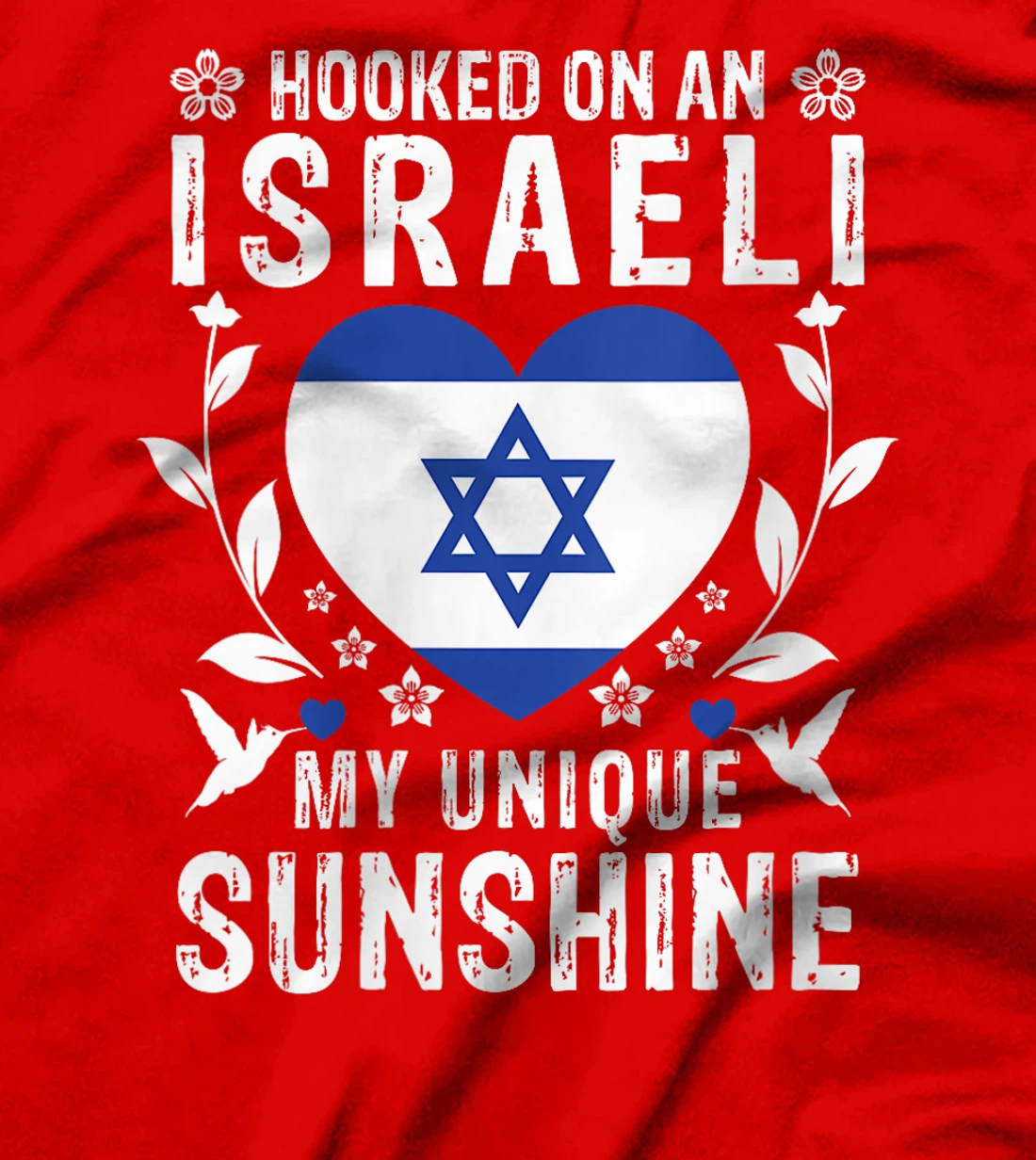 Womens Israeli Boyfriend Girlfriend Wife Husband Israel Flag T-Shirt