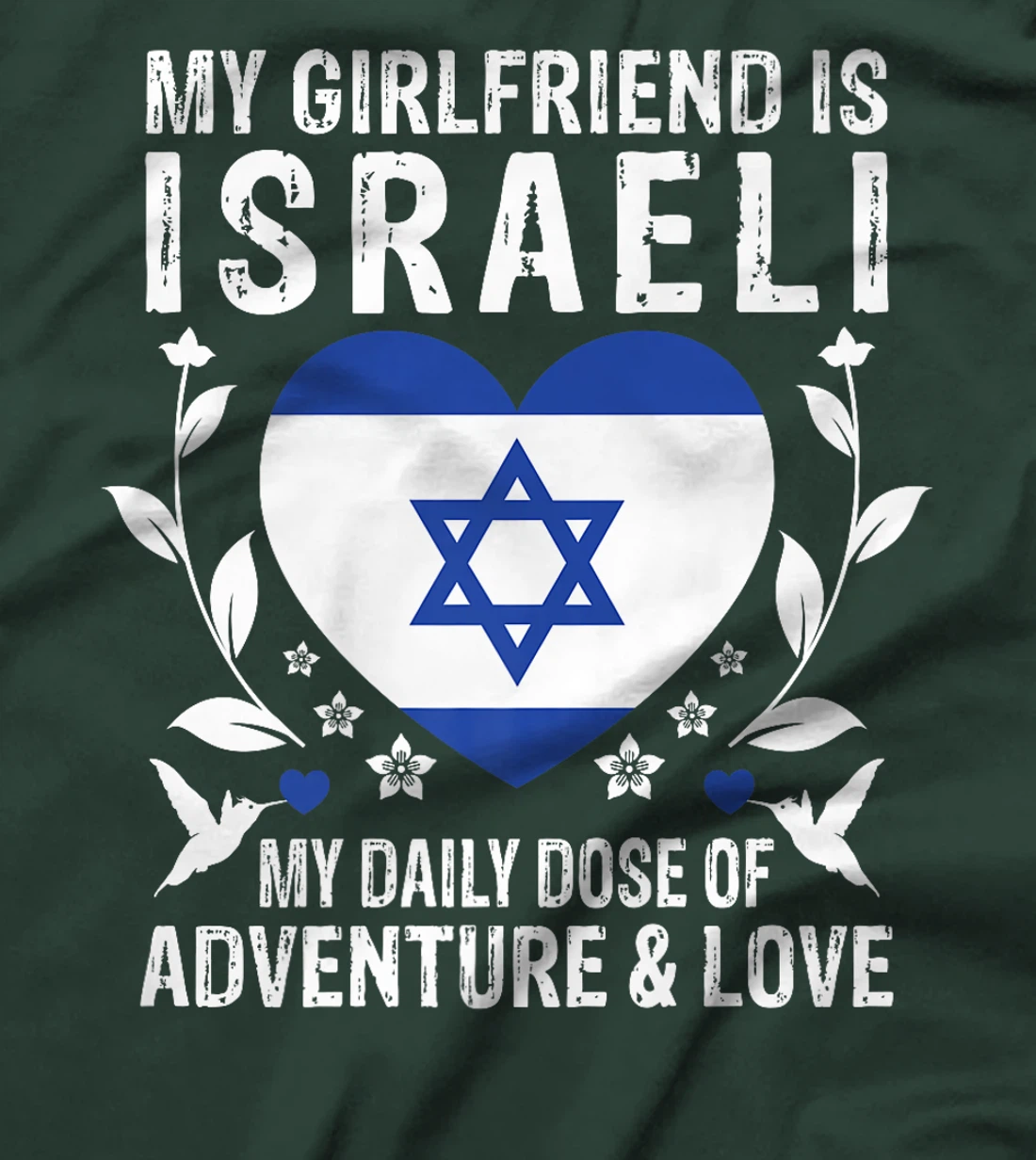 My Girlfriend Is Israeli Girlfriend Israel Flag Premium T-Shirt