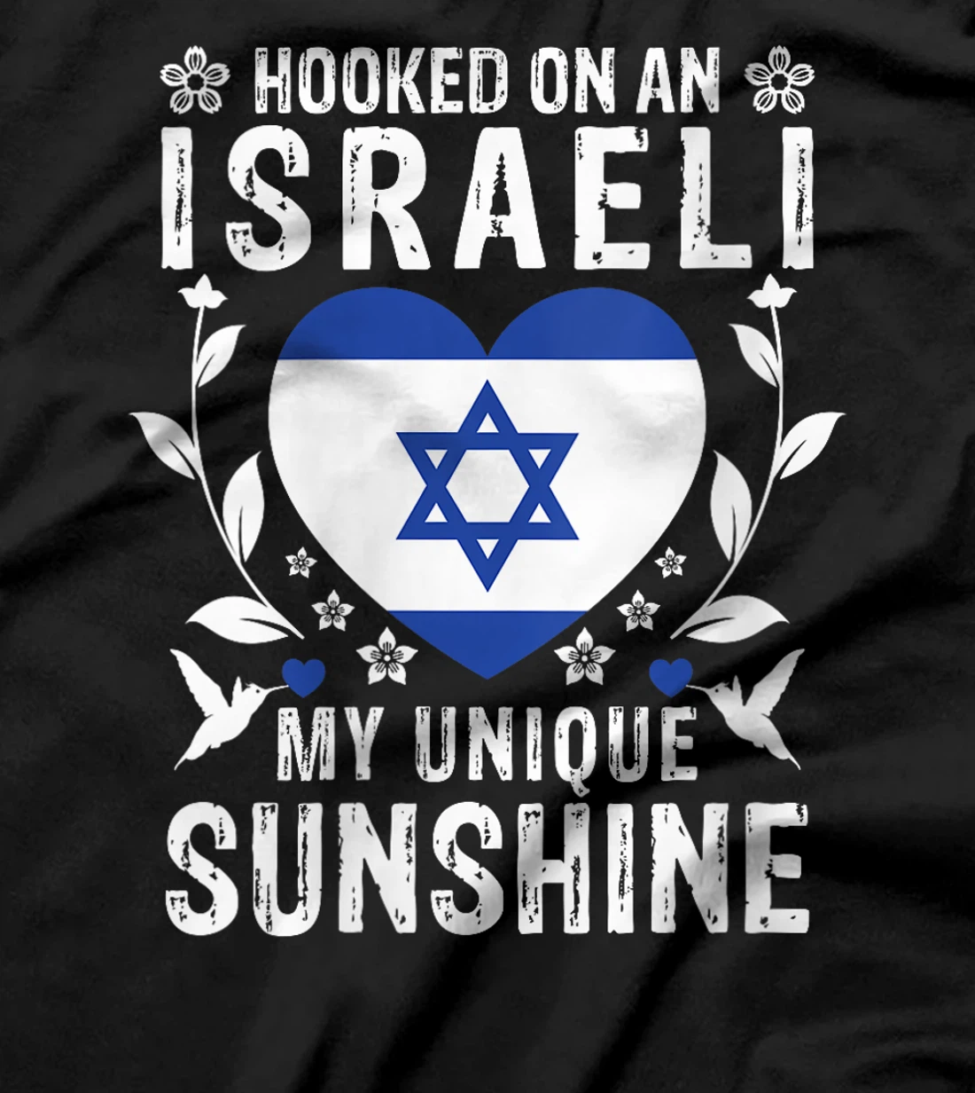 Womens Israeli Boyfriend Girlfriend Wife Husband Israel Flag T-Shirt