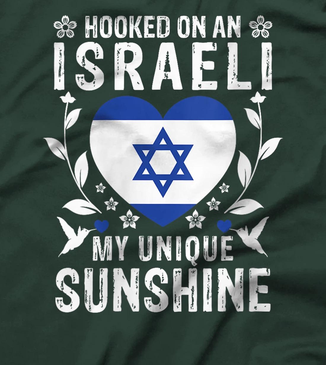 Womens Israeli Boyfriend Girlfriend Wife Husband Israel Flag T-Shirt