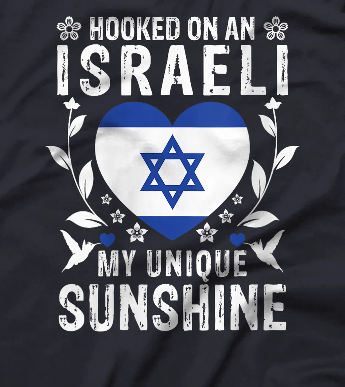 Womens Israeli Boyfriend Girlfriend Wife Husband Israel Flag T-Shirt