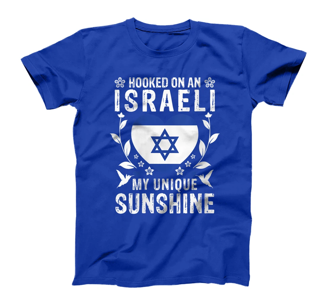 Womens Israeli Boyfriend Girlfriend Wife Husband Israel Flag T-Shirt