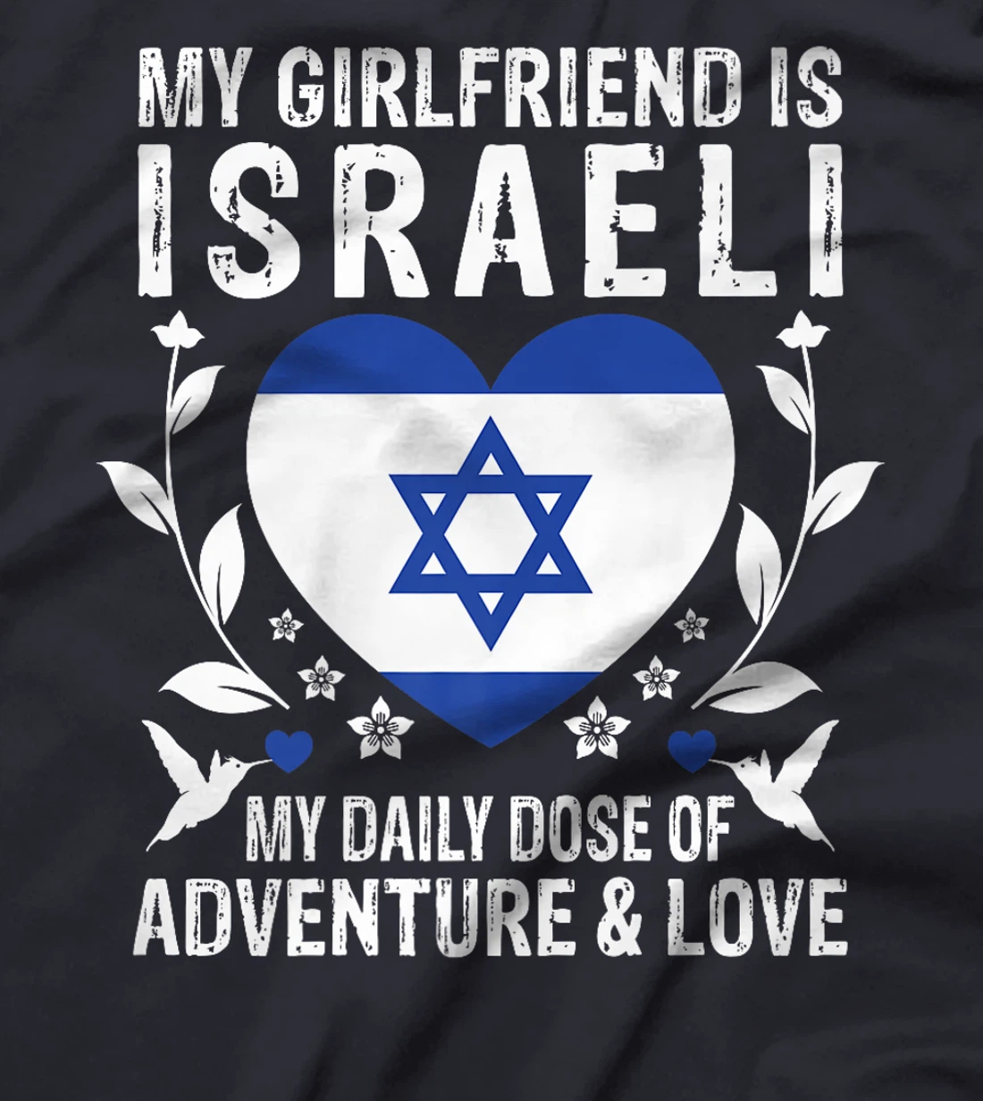 My Girlfriend Is Israeli Girlfriend Israel Flag Premium T-Shirt