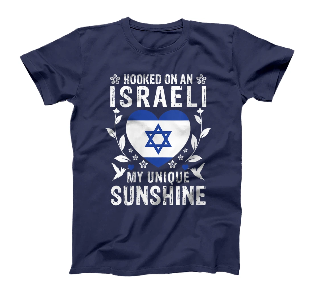 Womens Israeli Boyfriend Girlfriend Wife Husband Israel Flag T-Shirt