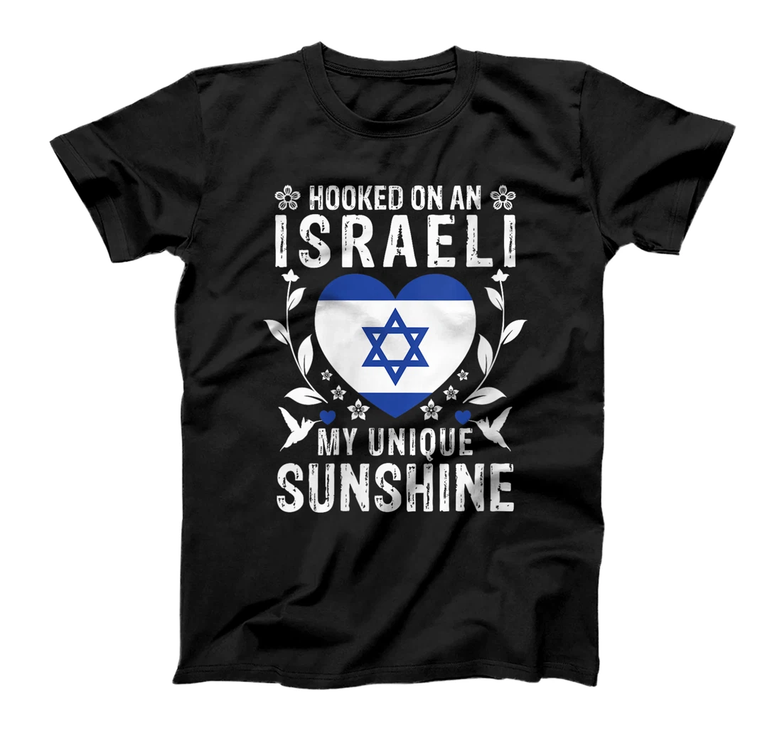 Womens Israeli Boyfriend Girlfriend Wife Husband Israel Flag T-Shirt
