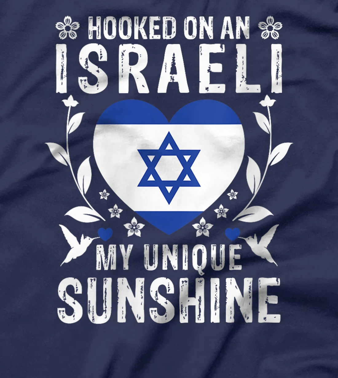 Womens Israeli Boyfriend Girlfriend Wife Husband Israel Flag T-Shirt