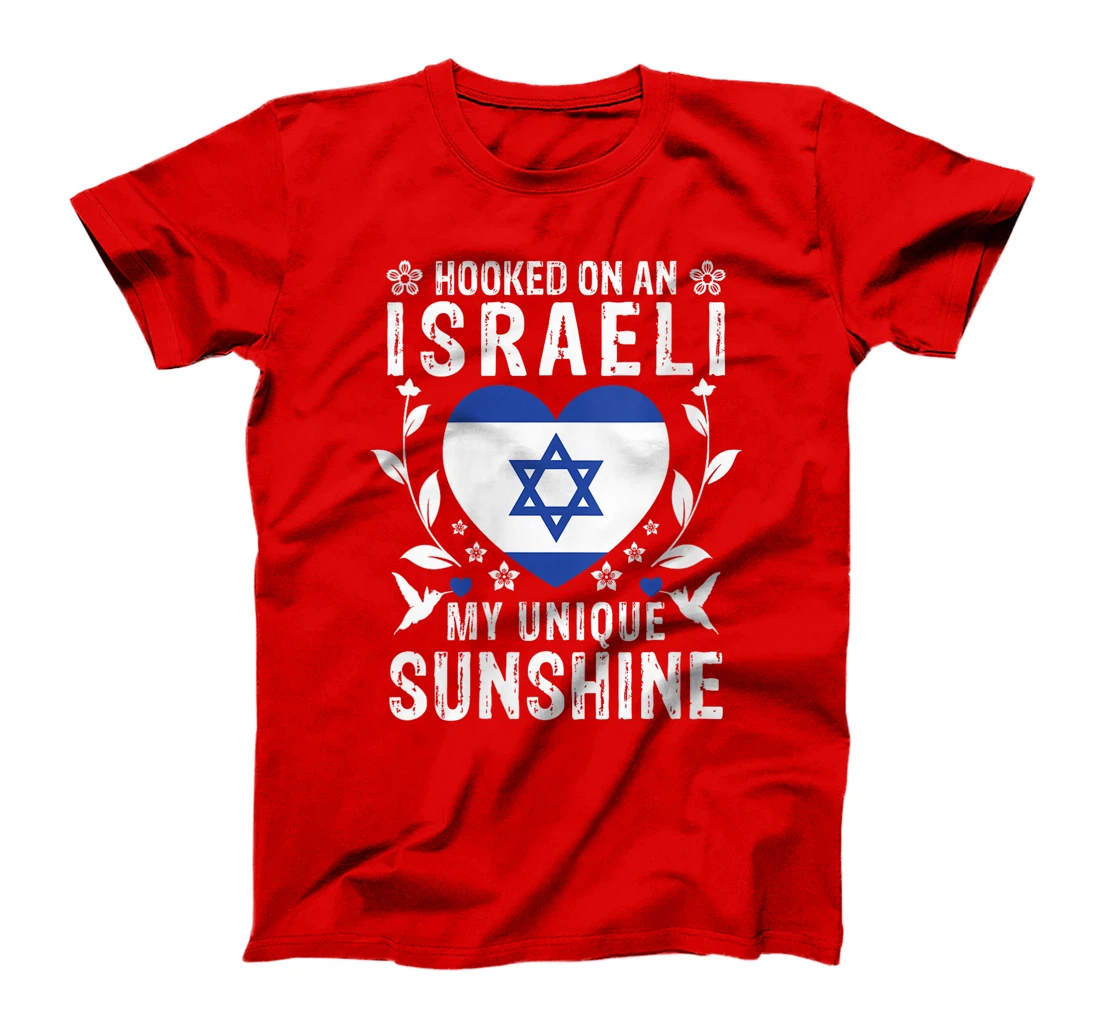 Womens Israeli Boyfriend Girlfriend Wife Husband Israel Flag T-Shirt