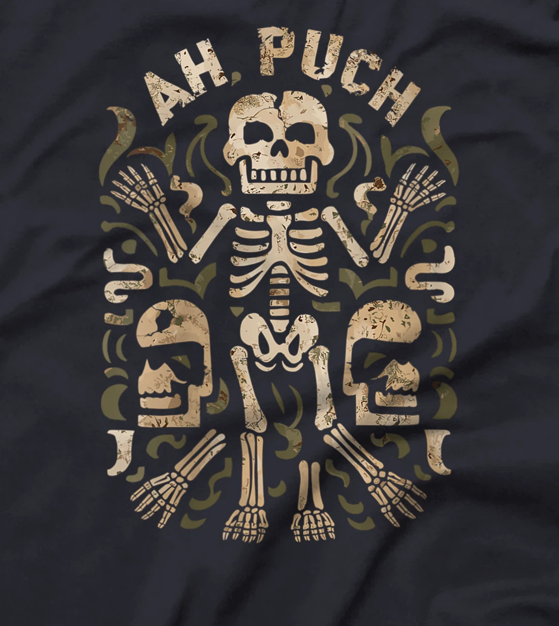 Womens Maya God Mayan Mythology Ah Puch T-Shirt