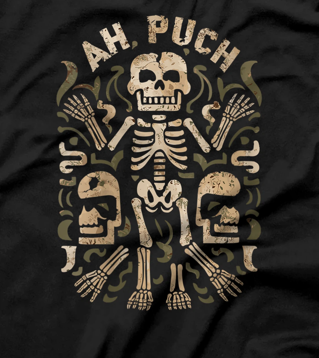 Womens Maya God Mayan Mythology Ah Puch T-Shirt