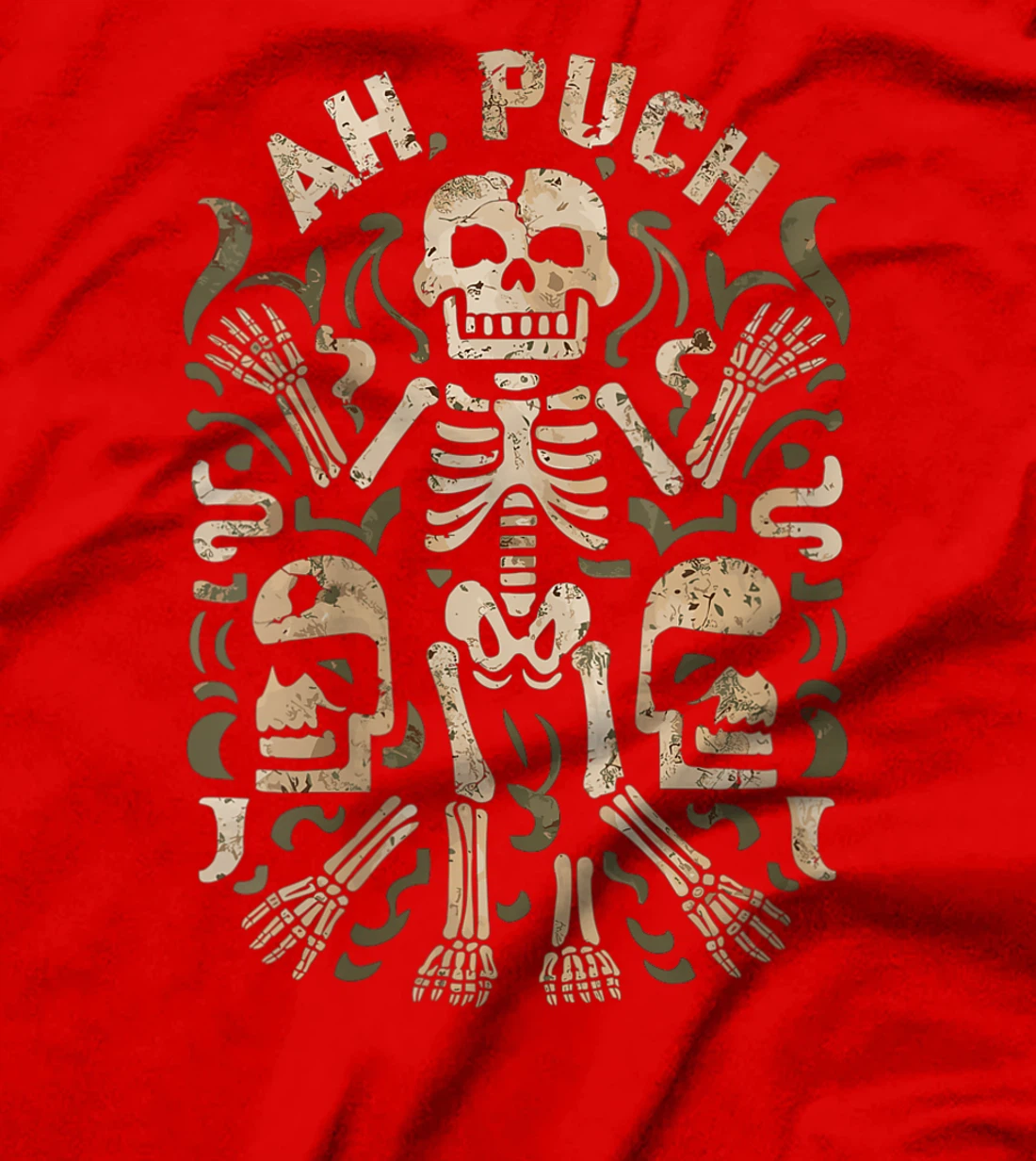 Womens Maya God Mayan Mythology Ah Puch T-Shirt