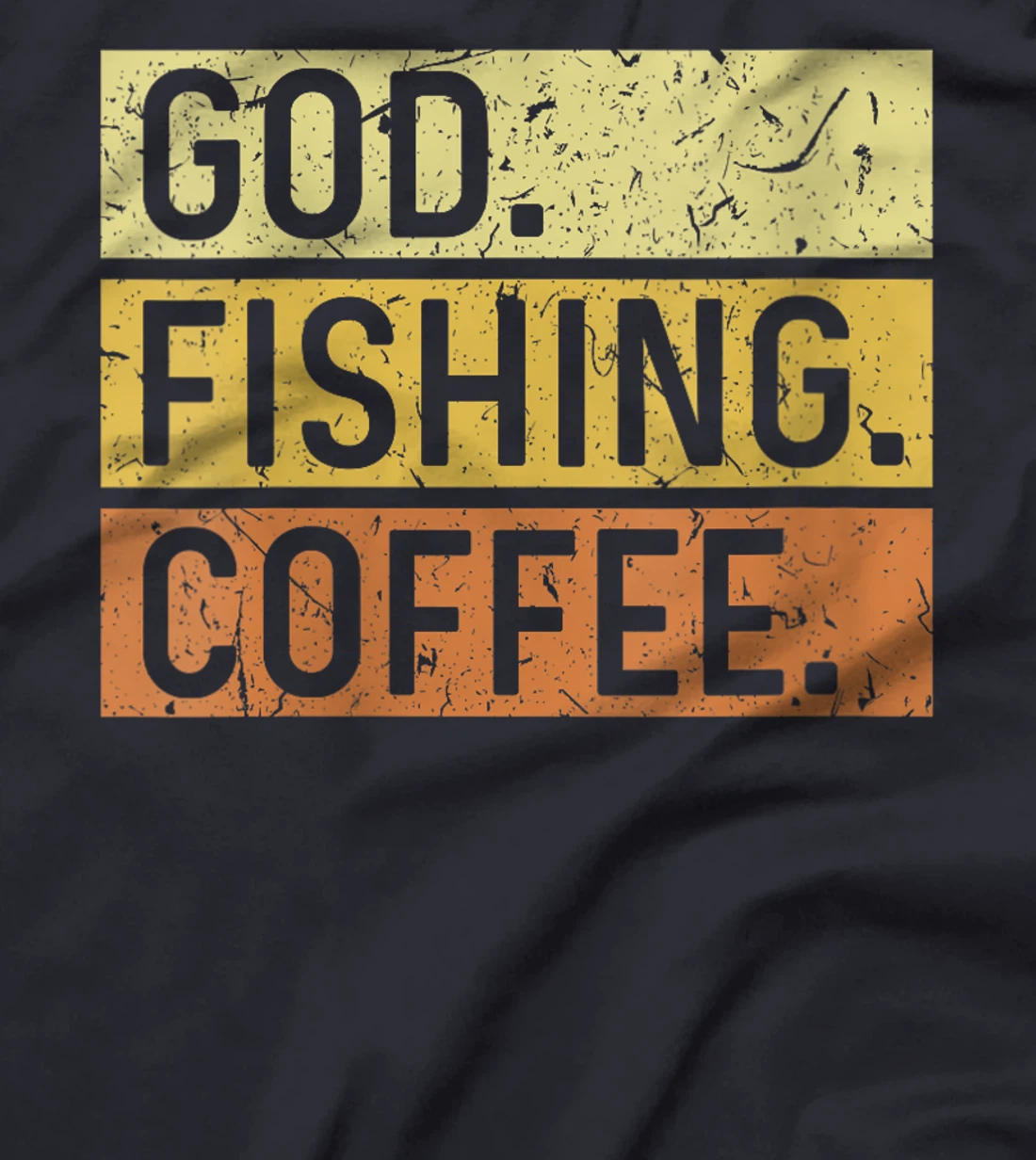 Womens God Fishing Coffee Jesus Fish Fisherman T-Shirt