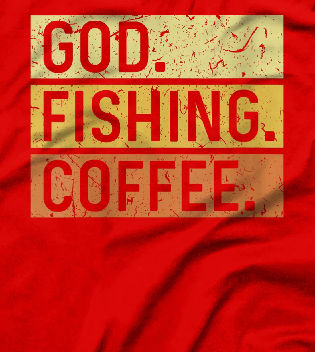 Womens God Fishing Coffee Jesus Fish Fisherman T-Shirt