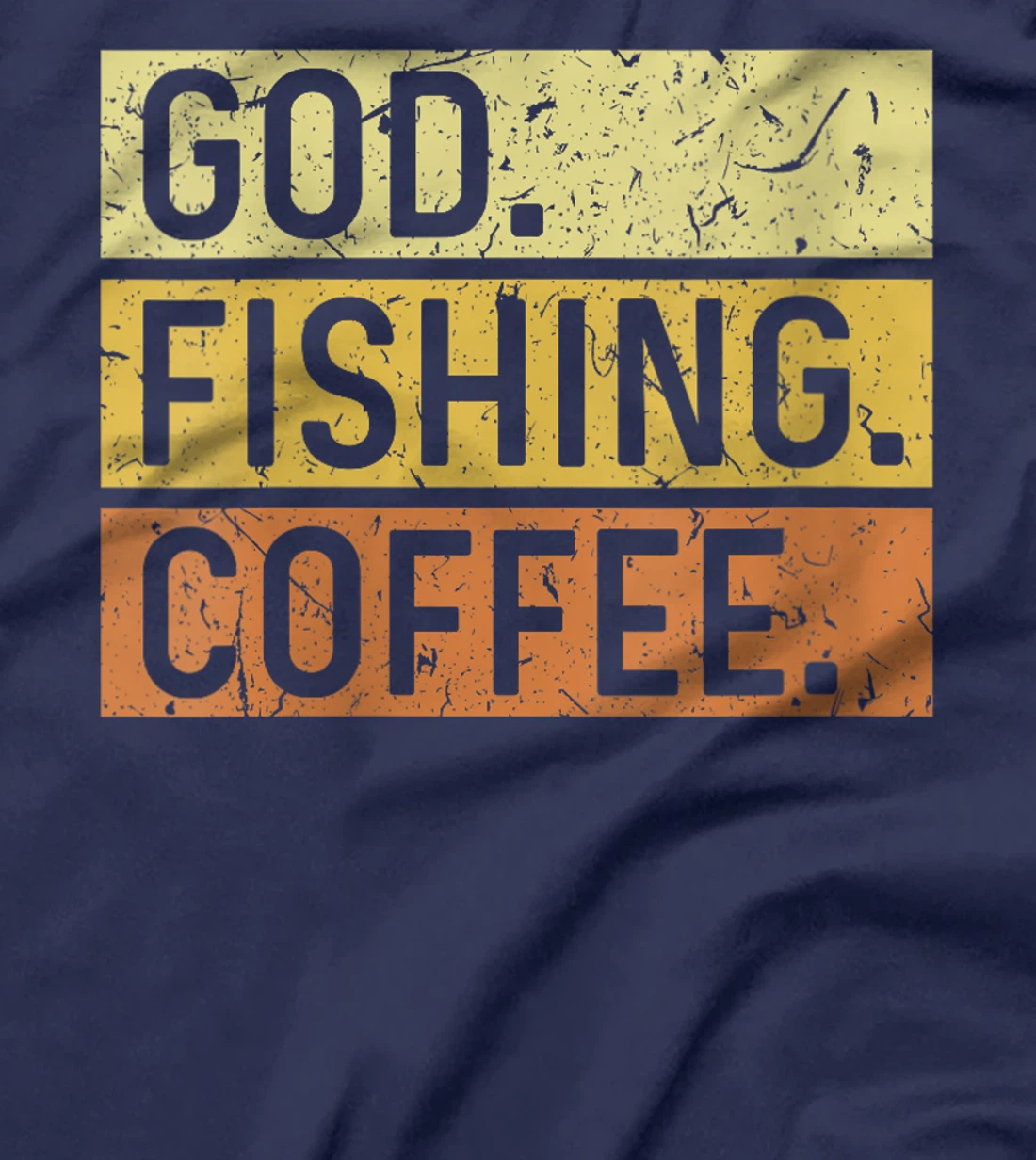 Womens God Fishing Coffee Jesus Fish Fisherman T-Shirt