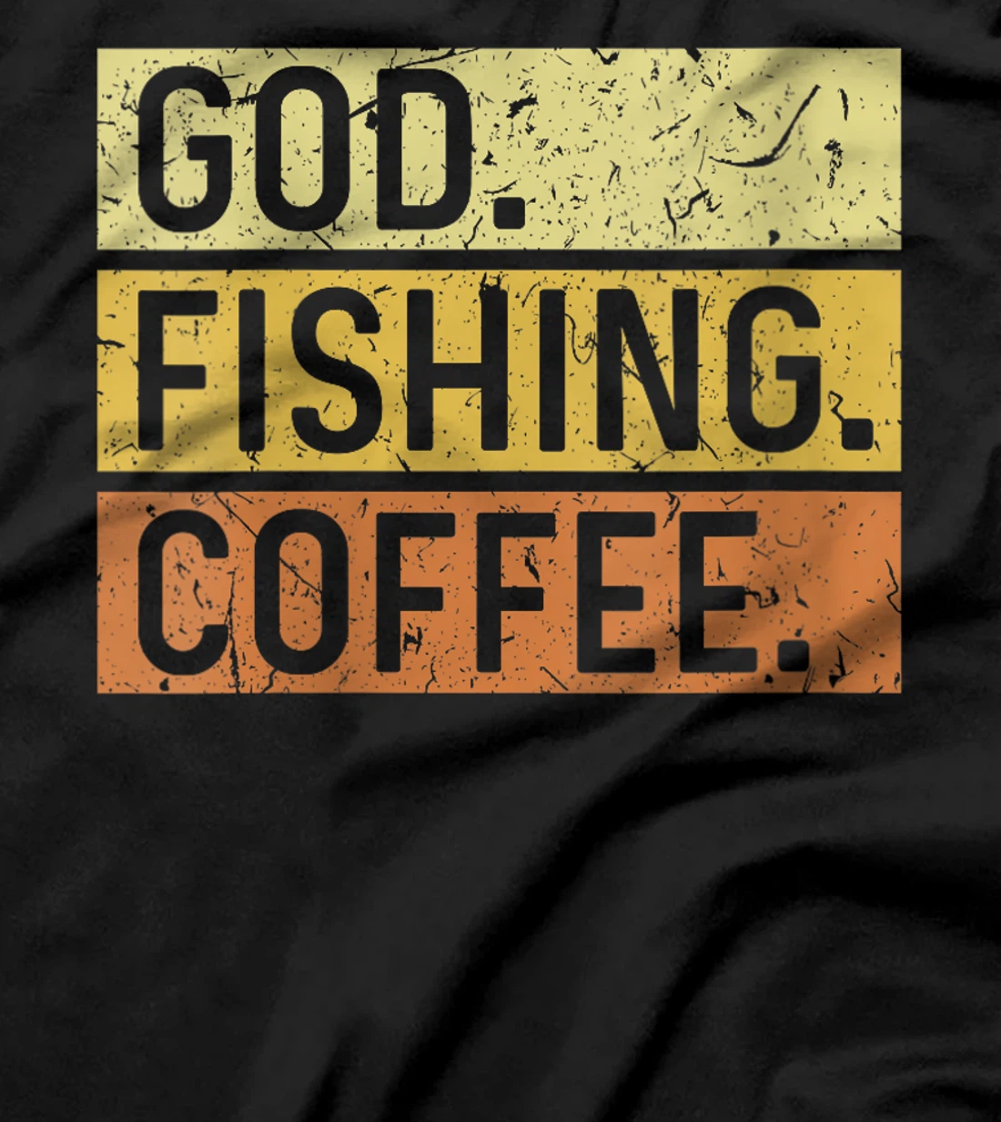 Womens God Fishing Coffee Jesus Fish Fisherman T-Shirt