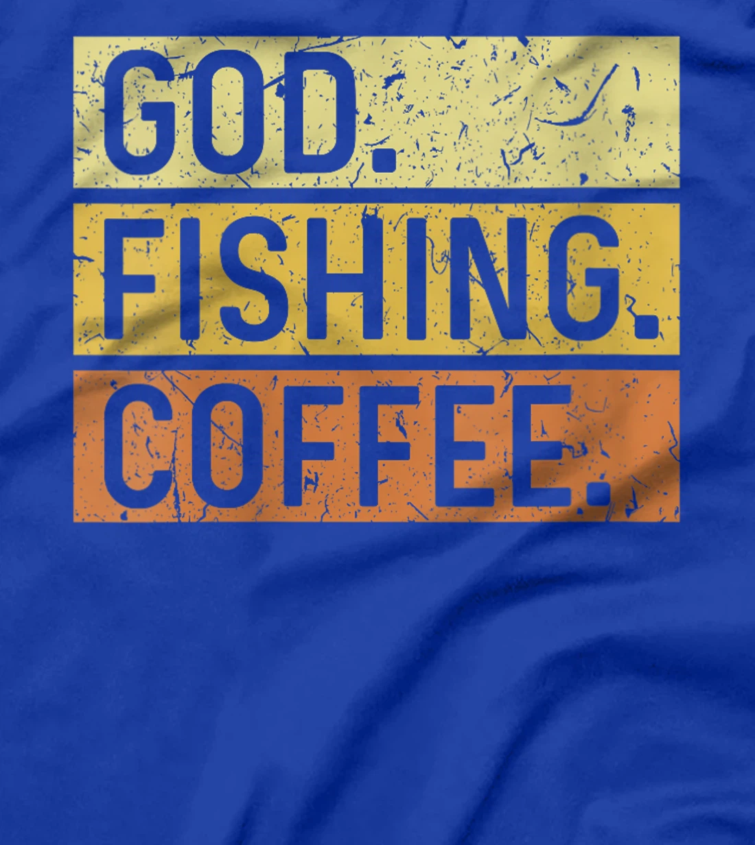 Womens God Fishing Coffee Jesus Fish Fisherman T-Shirt