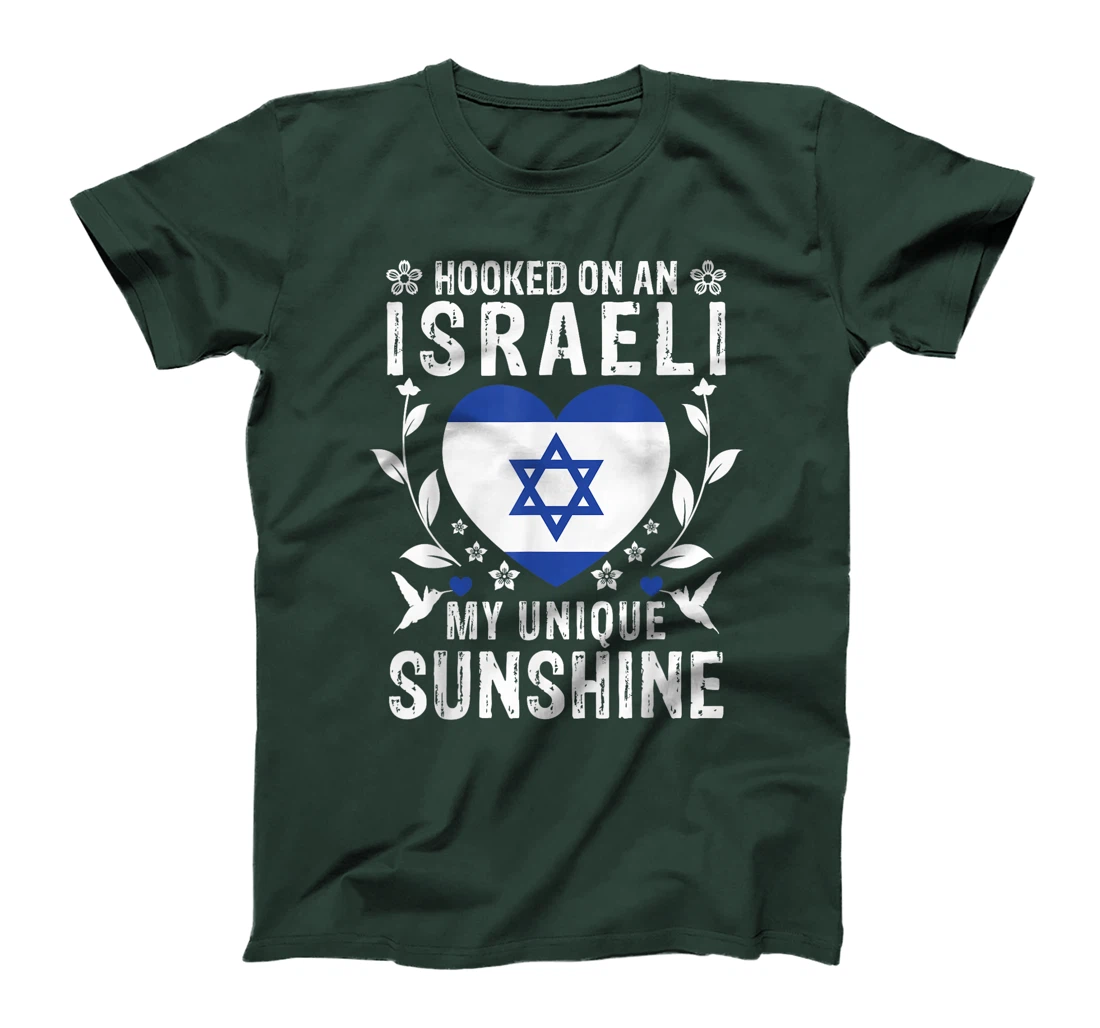 Israeli Boyfriend Girlfriend Wife Husband Israel Flag T-Shirt
