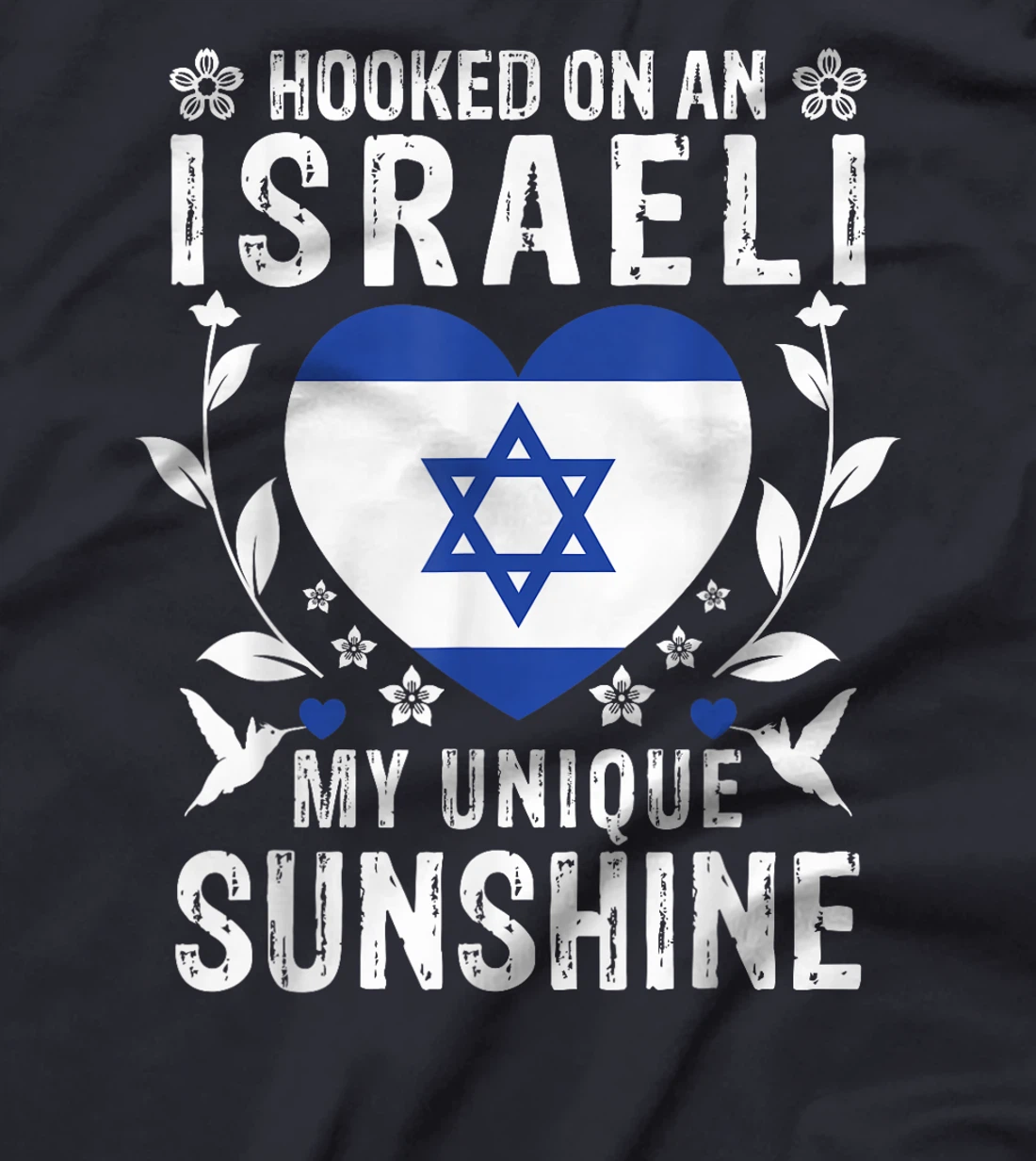 Israeli Boyfriend Girlfriend Wife Husband Israel Flag T-Shirt