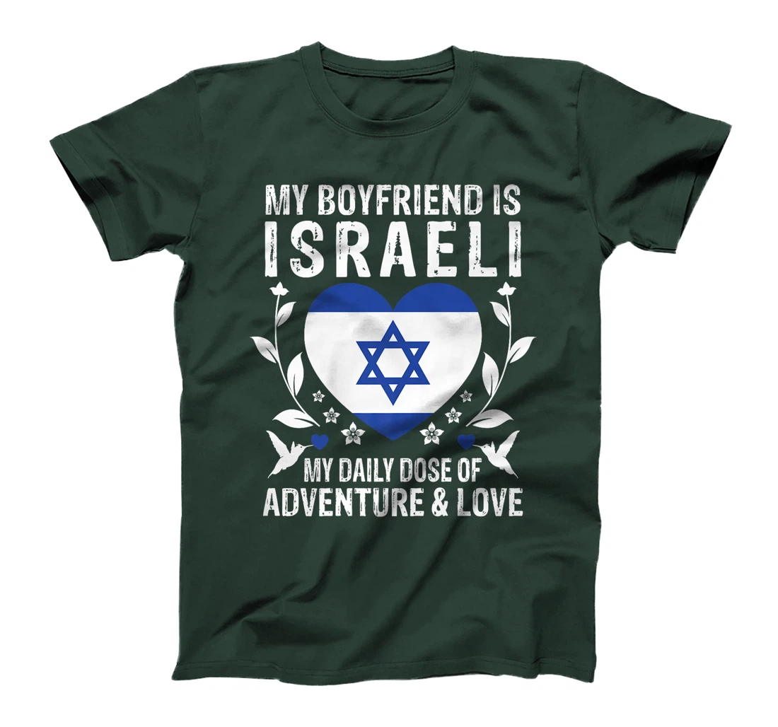 My Boyfriend Is Israeli Boyfriend Israel Flag Premium T-Shirt
