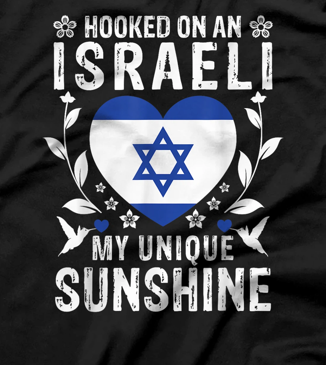 Israeli Boyfriend Girlfriend Wife Husband Israel Flag T-Shirt