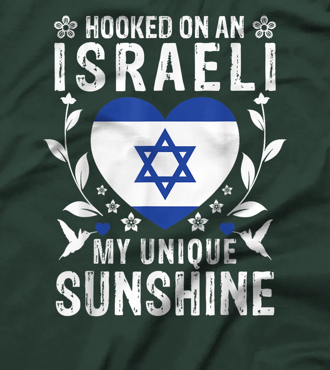 Israeli Boyfriend Girlfriend Wife Husband Israel Flag T-Shirt