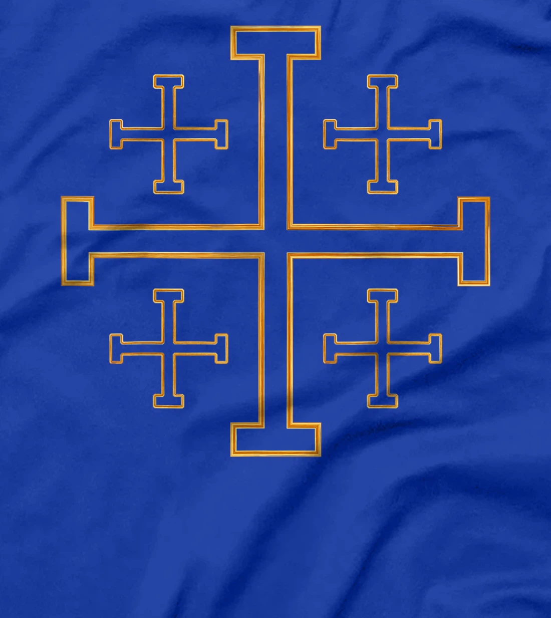 Israel Gold Cross Print Men Women Child T-Shirt