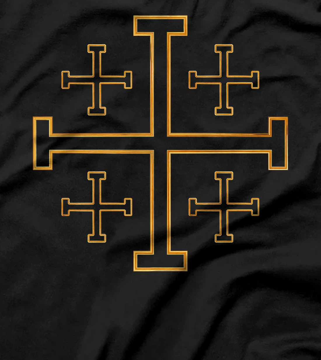 Israel Gold Cross Print Men Women Child Premium T-Shirt