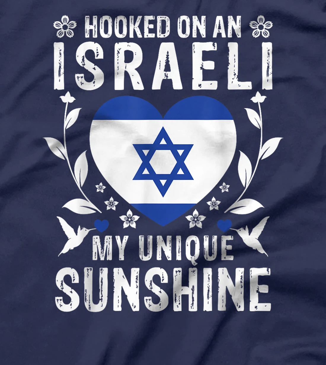 Israeli Boyfriend Girlfriend Wife Husband Israel Flag T-Shirt