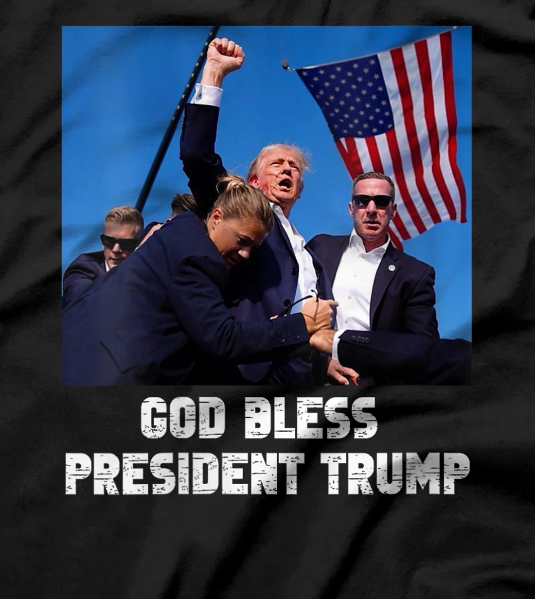 Womens God bless President Trump, Donald Trump 2024 T-Shirt