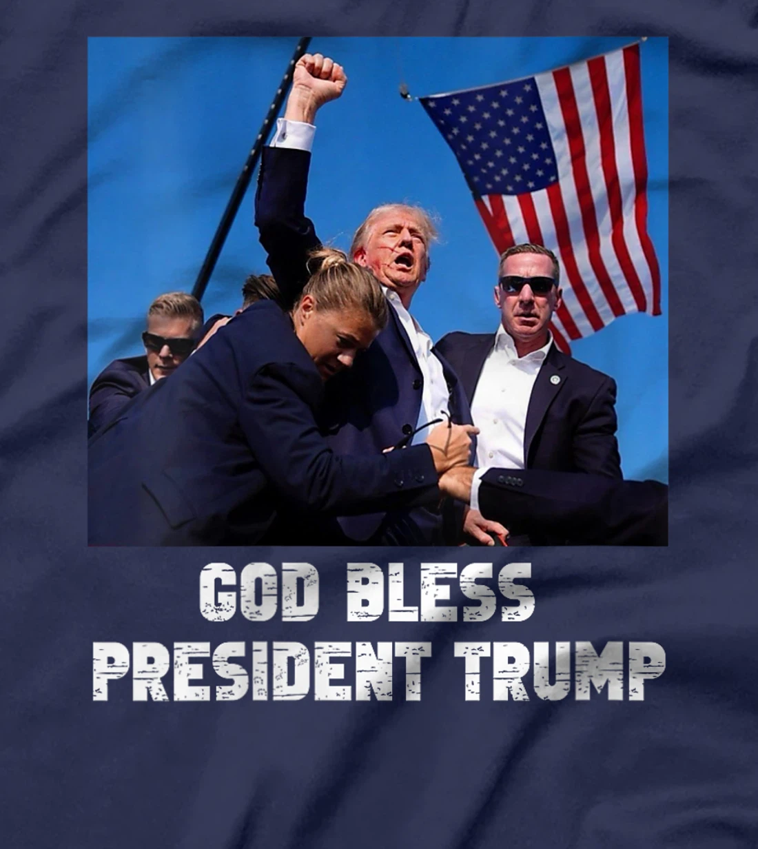 Womens God bless President Trump, Donald Trump 2024 T-Shirt