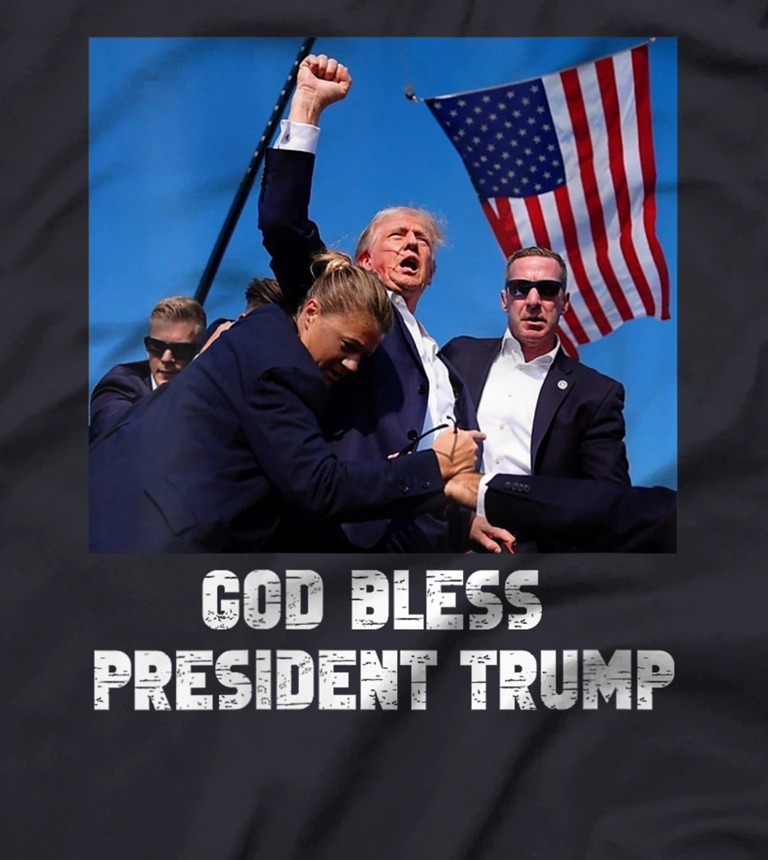 Womens God bless President Trump, Donald Trump 2024 T-Shirt