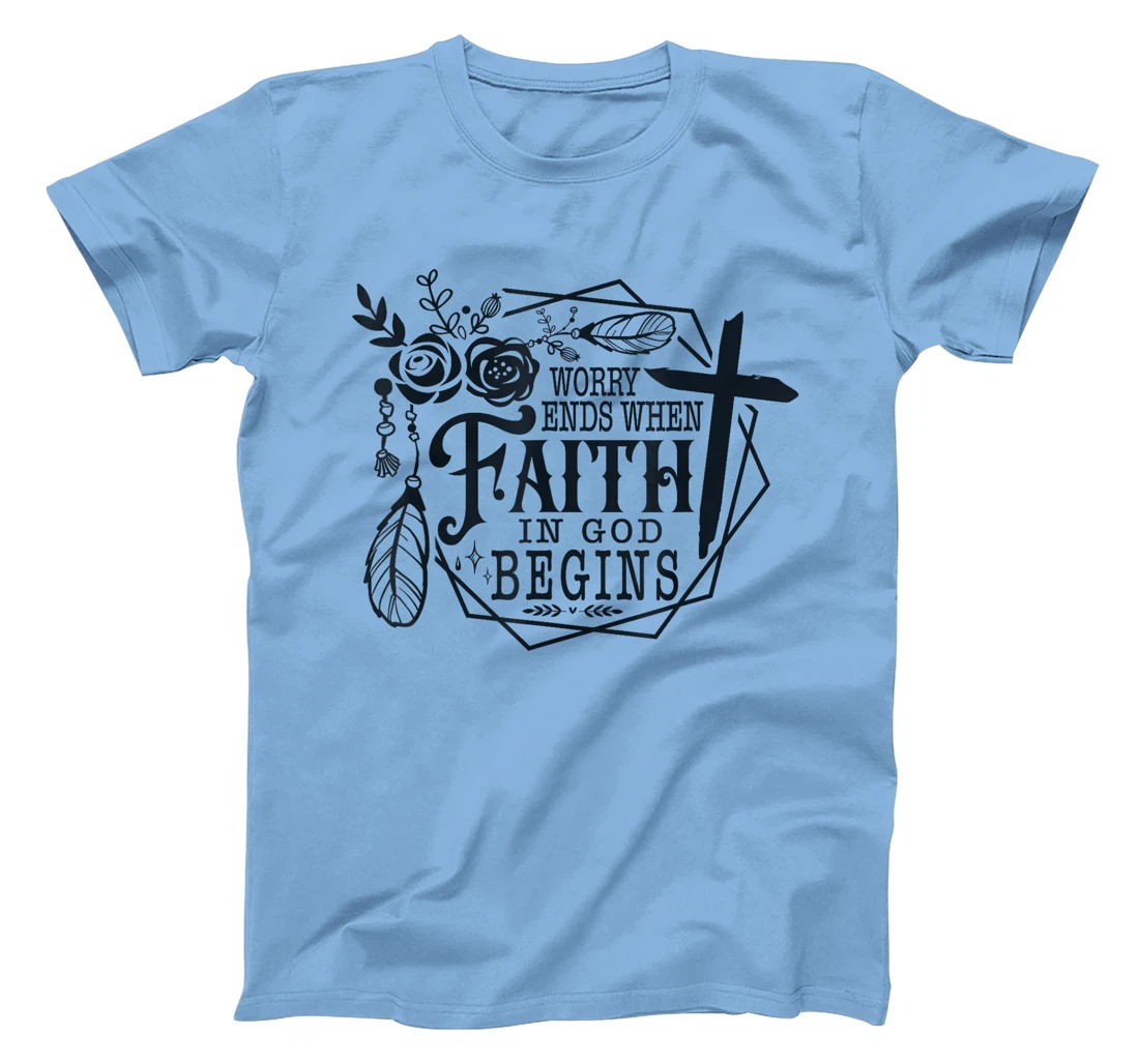 Inspirational Faith in God Spiritual Quote T-Shirt