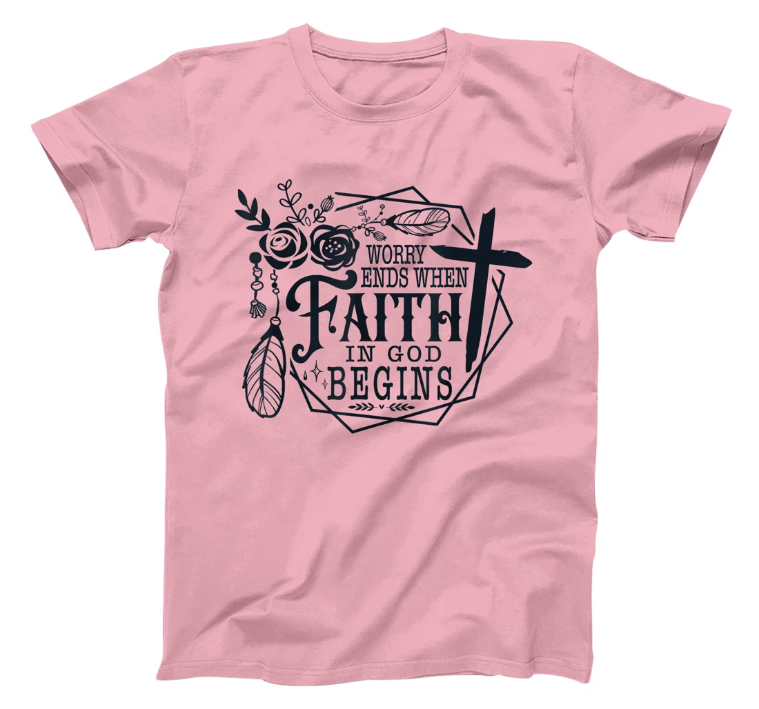 Inspirational Faith in God Spiritual Quote T-Shirt