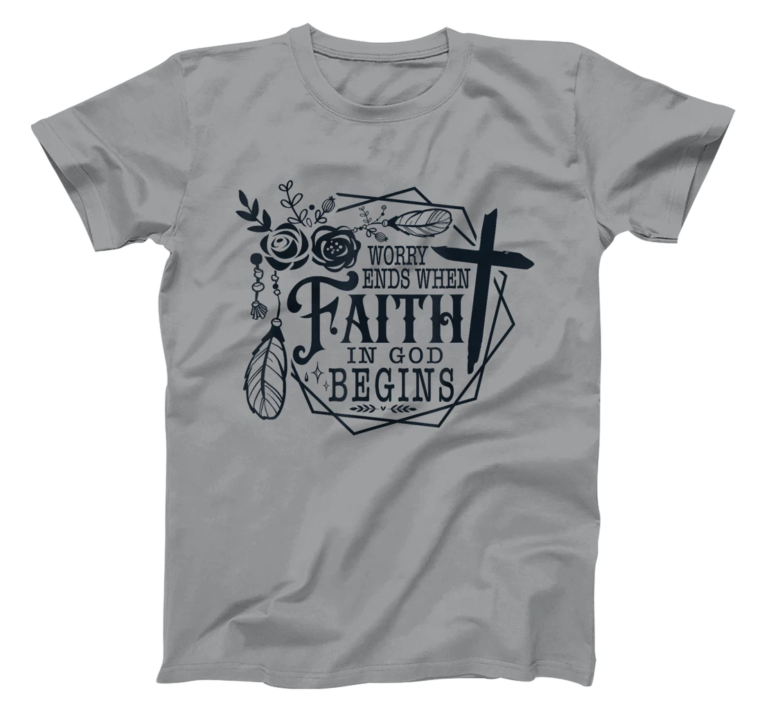 Inspirational Faith in God Spiritual Quote T-Shirt