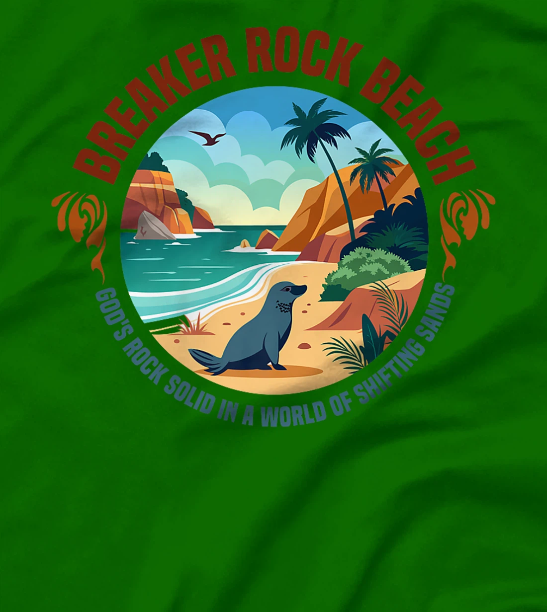Gods Rock Solid Truth In A World Breaker Rock Beach VBS 2024 Premium T-Shirt