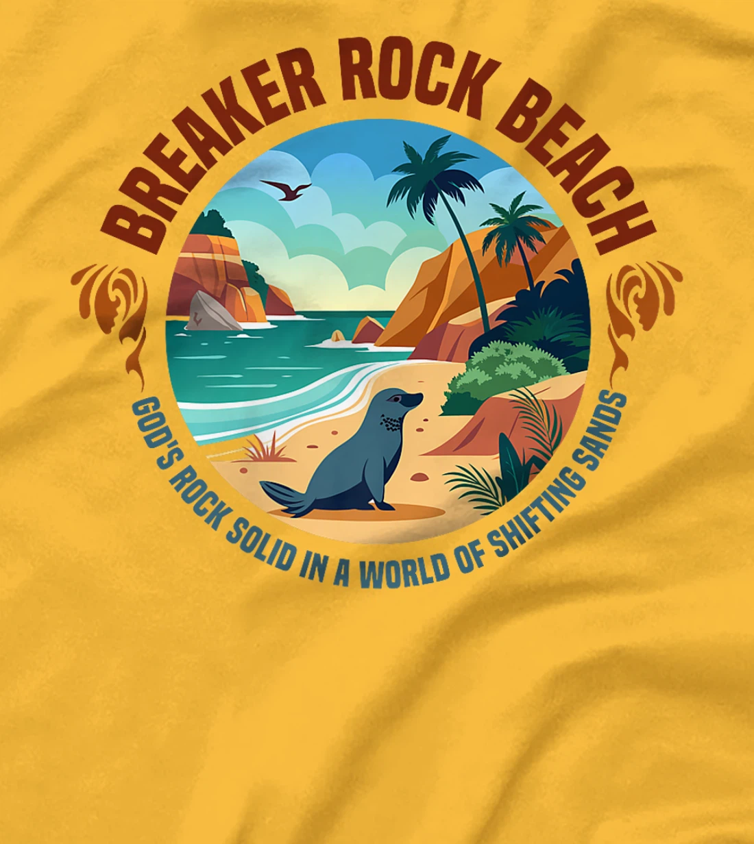 Gods Rock Solid Truth In A World Breaker Rock Beach VBS 2024 Premium T-Shirt