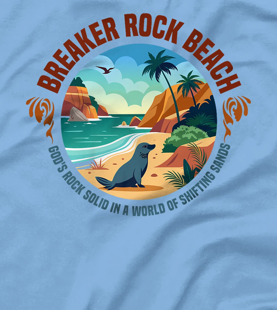 Gods Rock Solid Truth In A World Breaker Rock Beach VBS 2024 Premium T-Shirt
