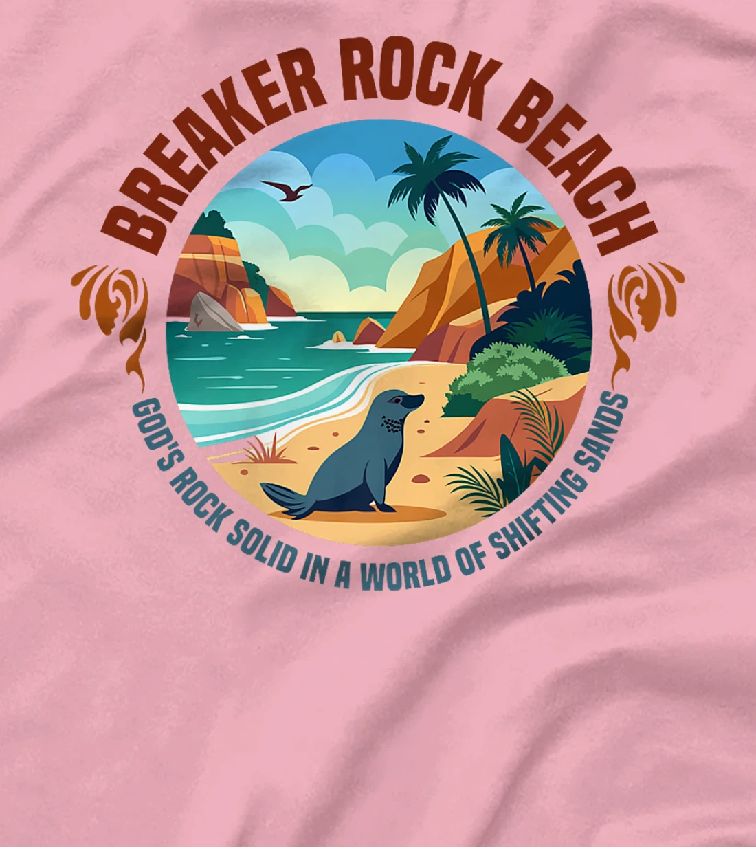 Gods Rock Solid Truth In A World Breaker Rock Beach VBS 2024 Premium T-Shirt