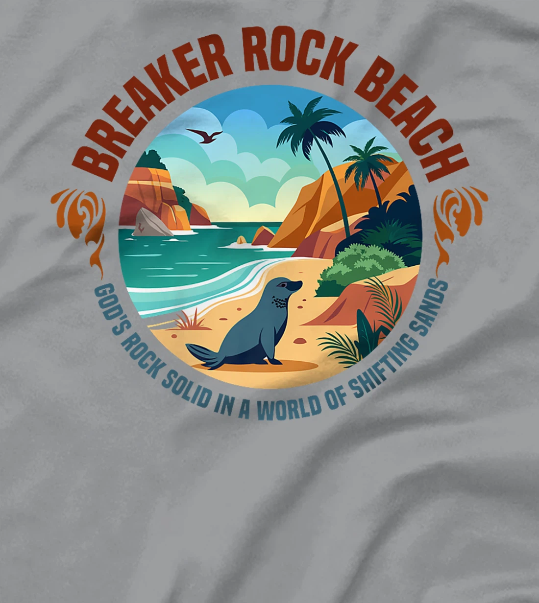 Gods Rock Solid Truth In A World Breaker Rock Beach VBS 2024 Premium T-Shirt