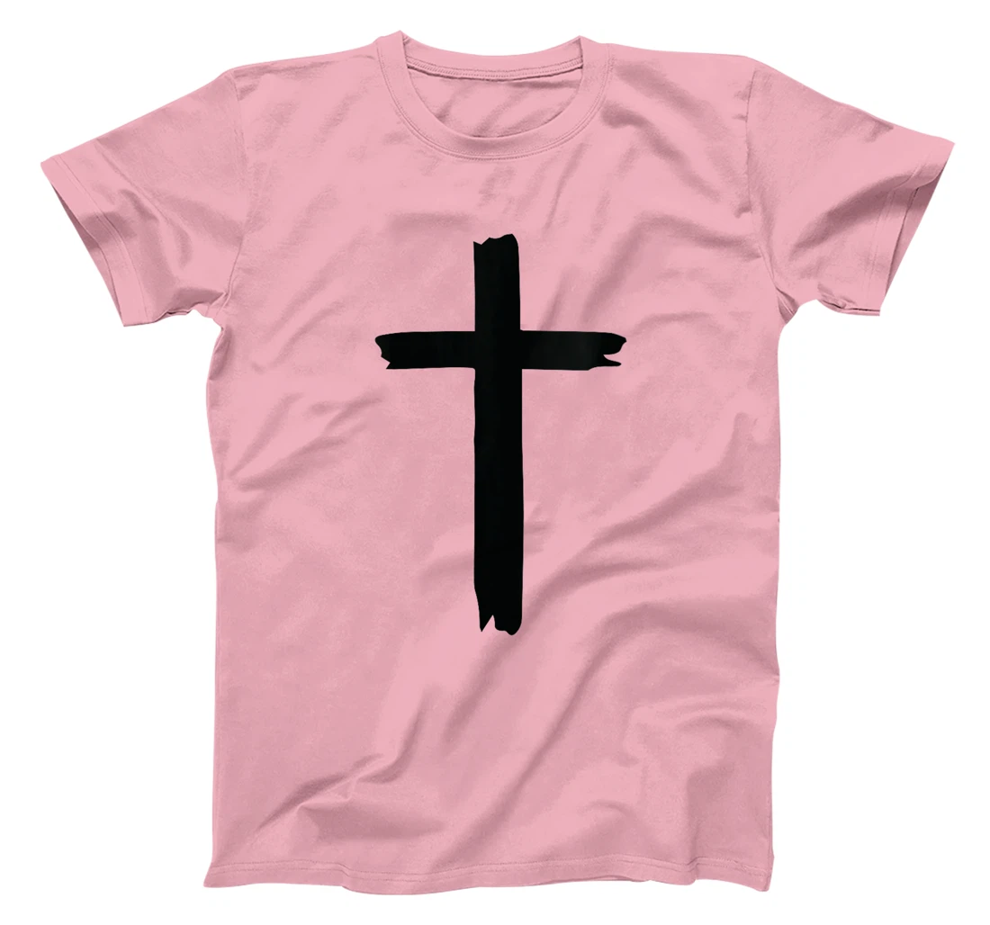 Womens Rooted within religious title tree Cross Pray God Bible T-Shirt