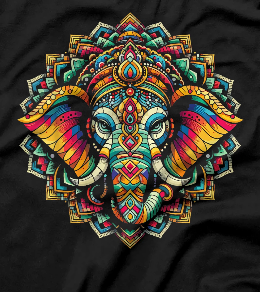 Womens Ganesh Symbol Yoga Hindu Elephant God Ganesha Puja T-Shirt