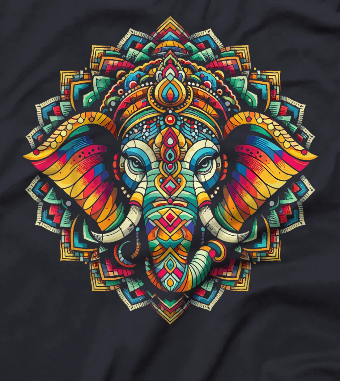 Womens Ganesh Symbol Yoga Hindu Elephant God Ganesha Puja T-Shirt