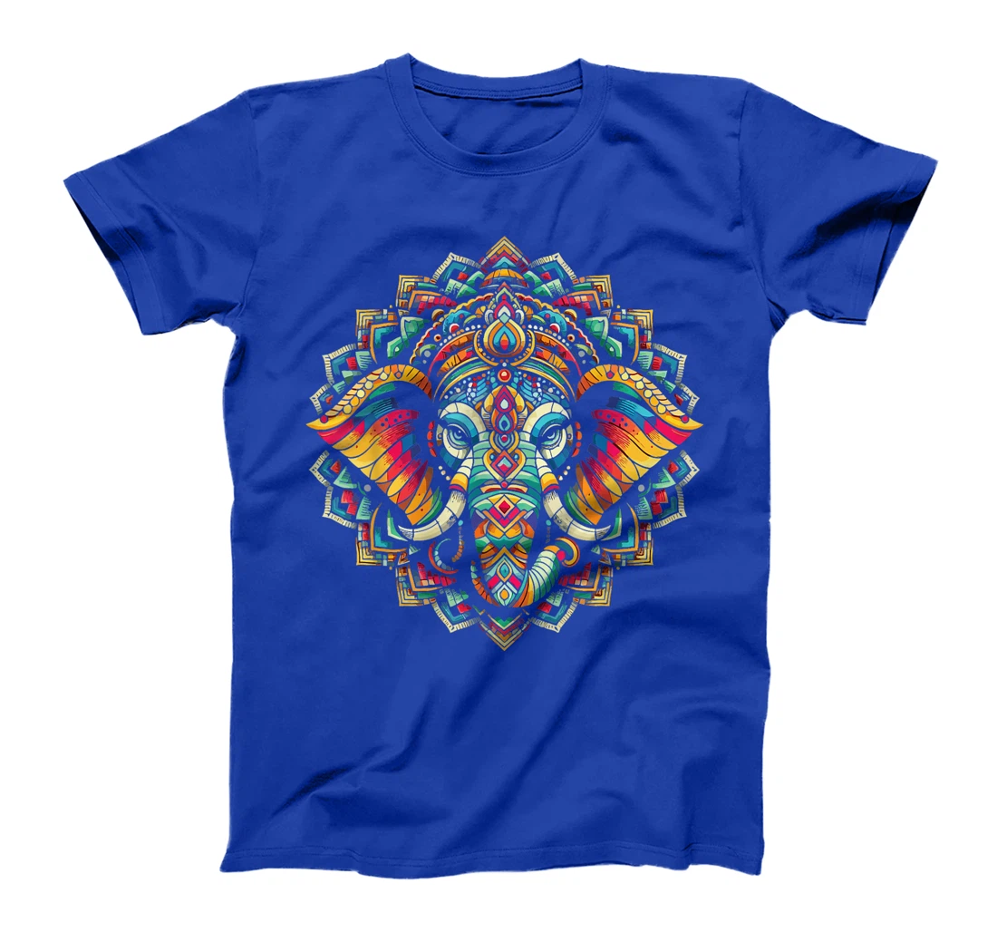 Womens Ganesh Symbol Yoga Hindu Elephant God Ganesha Puja T-Shirt