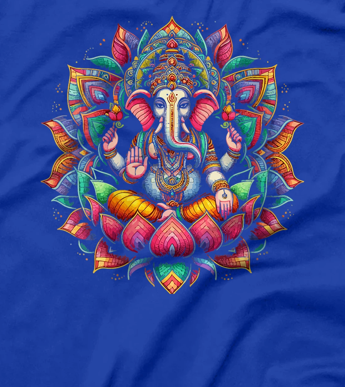 Womens Ganesh Symbol Yoga Hindu Elephant God Ganesha Puja T-Shirt