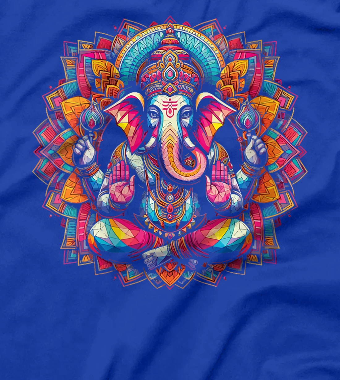 Womens Ganesh Symbol Yoga Hindu Elephant God Ganesha Puja T-Shirt