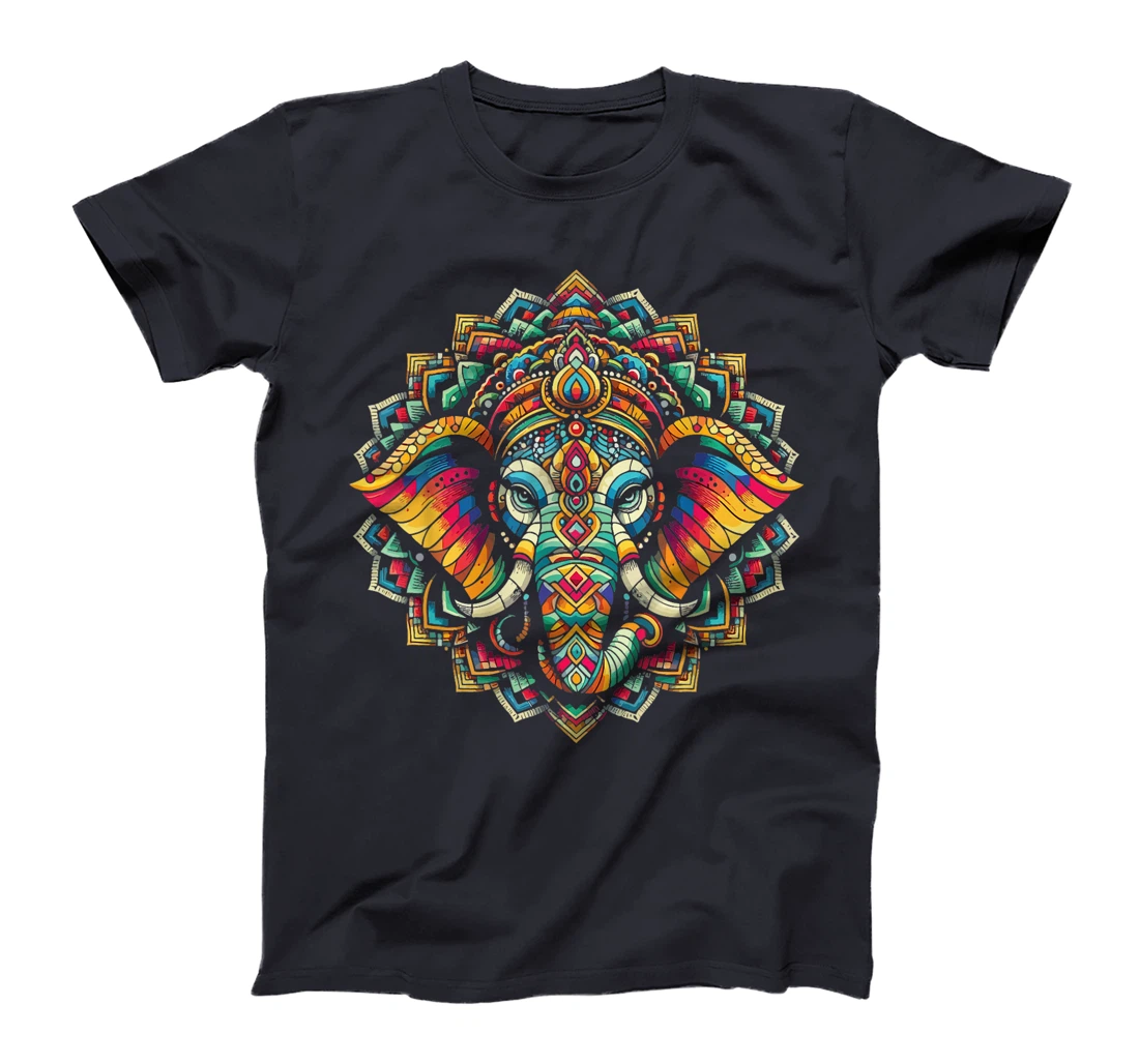Womens Ganesh Symbol Yoga Hindu Elephant God Ganesha Puja T-Shirt