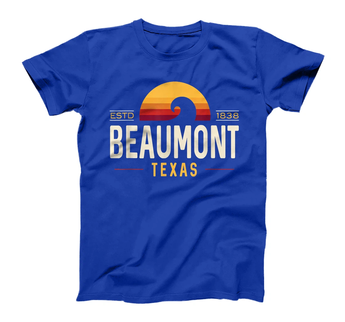 Beaumont Texas | Beaumont Retro Wave Logo T-Shirt