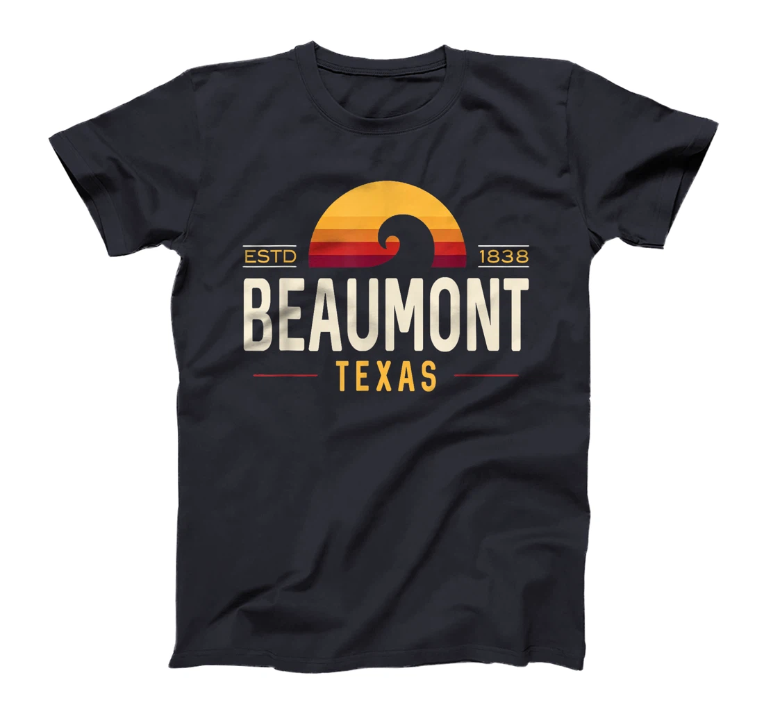 Beaumont Texas | Beaumont Retro Wave Logo T-Shirt