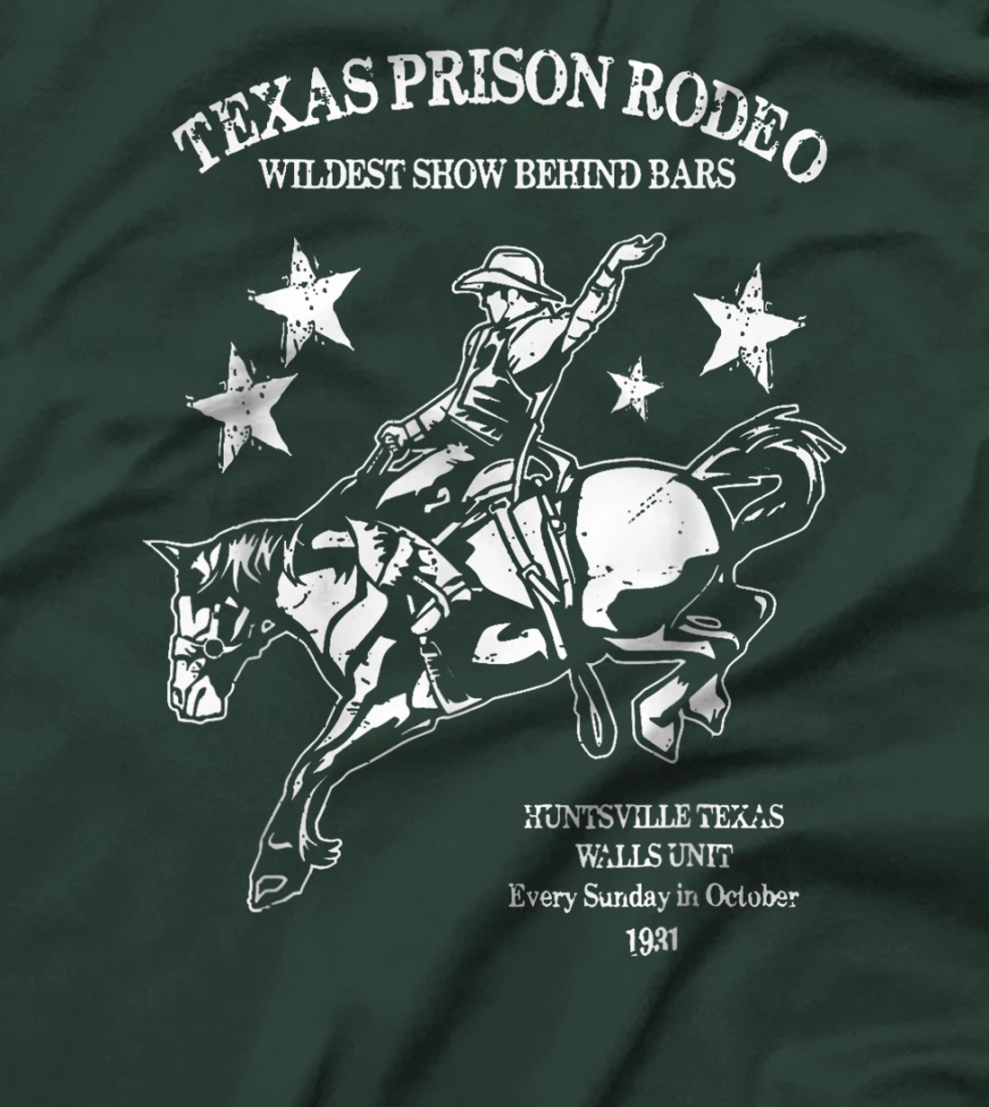 Texas Prison Rodeo Cowboy Western T-Shirt