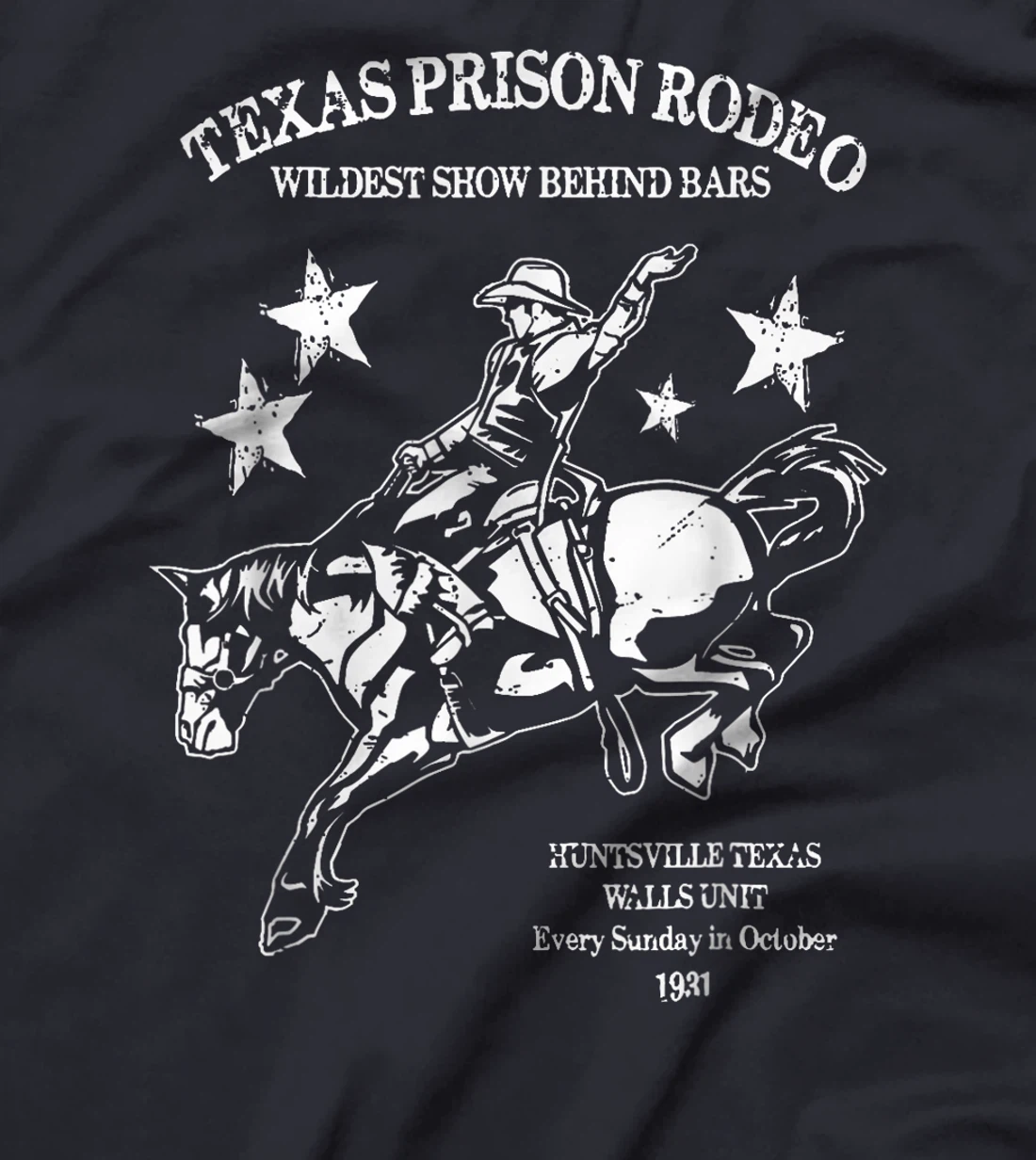 Texas Prison Rodeo Cowboy Western T-Shirt