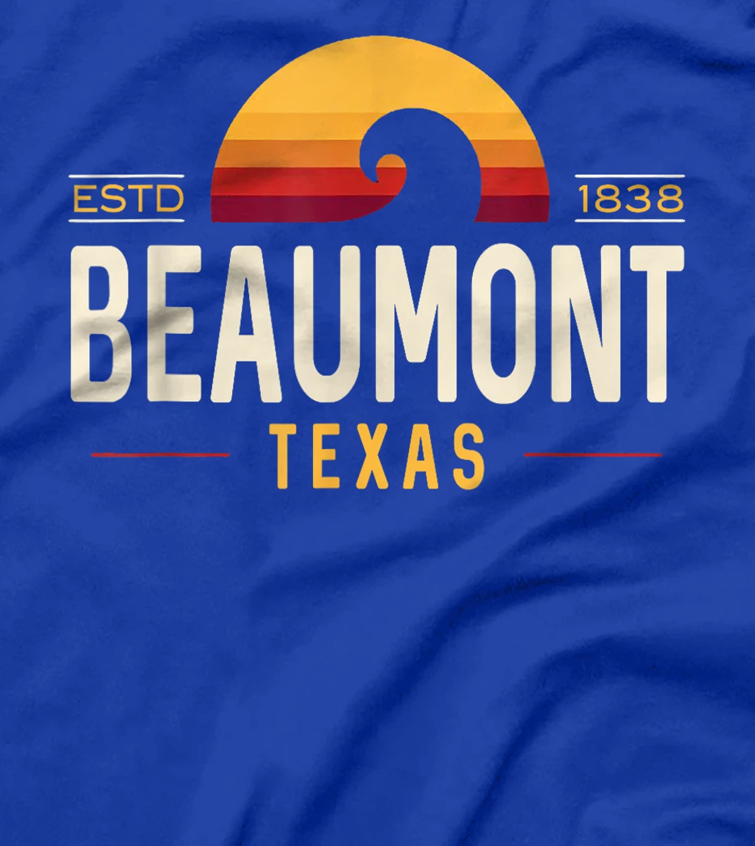 Beaumont Texas | Beaumont Retro Wave Logo T-Shirt
